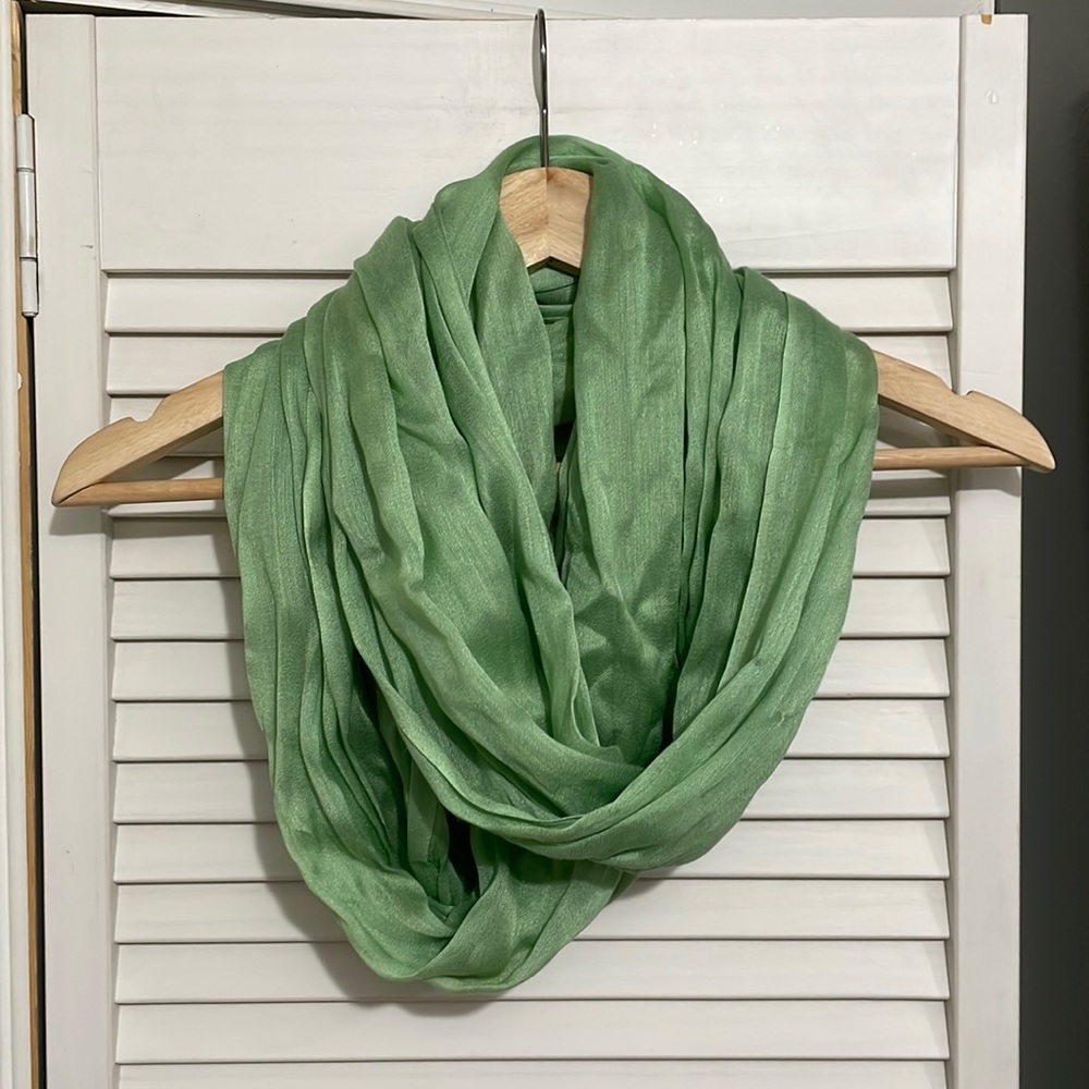 Light Green Infinity Scarf